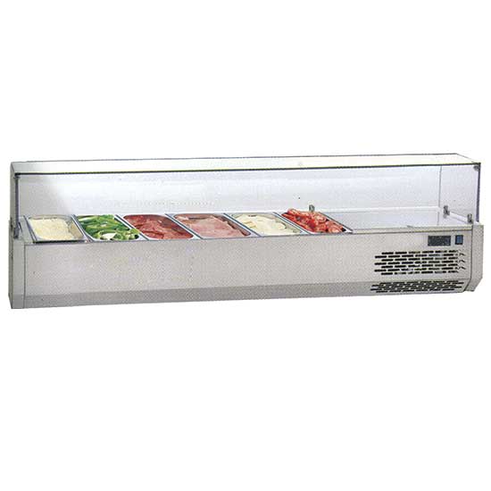 Vetrina portabacinelle refrigerata 6x GN 1/3