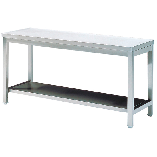 tavolo da lavoro con ripiano, senza alzatina, 1600x600 mm