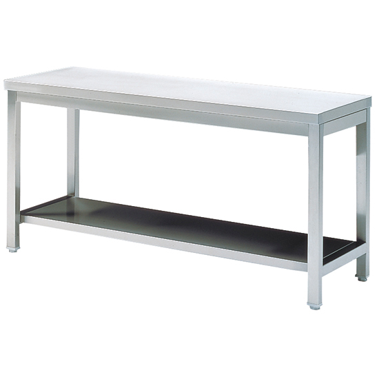 Tavolo da lavoro con ripiano e senza alzatina, 1300x700 mm