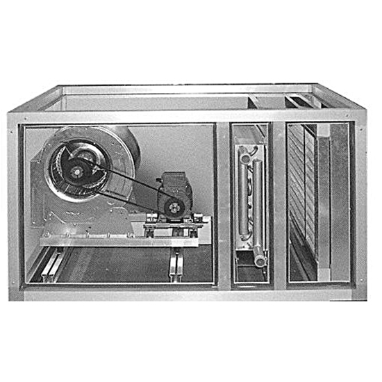 unità termoventilante per riscaldamento aria, 2 velocità, 7000/10000 m³/h