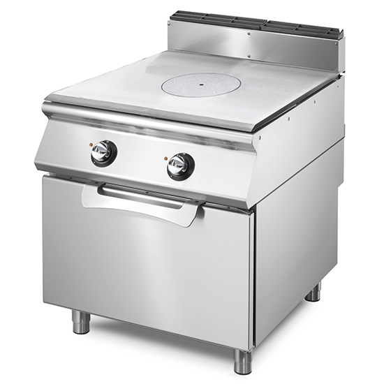 Tuttapiastra elettrica su forno elettrico statico GN 2/1, 4 zone di cottura