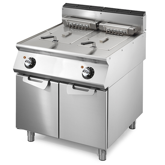 Friggitrice elettrica, capacità 2x 15 litri