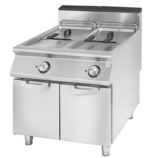 Friggitrice elettrica, capacità 2x 21 litri
