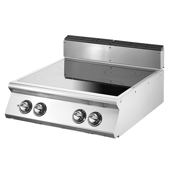 Cucina induzione, versione top, 4 zone di cottura, Ø280 mm
